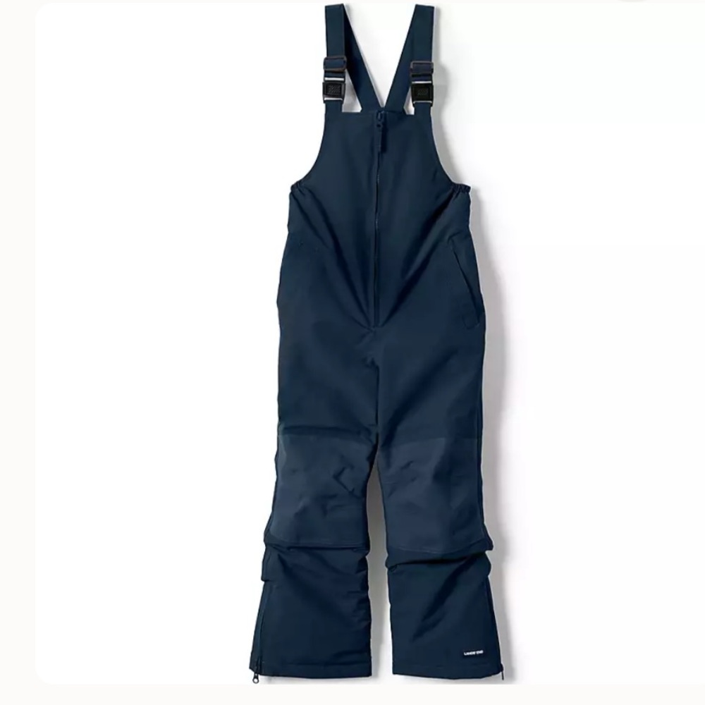 Lands’ End Kids Squall Waterproof Insulated Iron Knee Snow Bibs